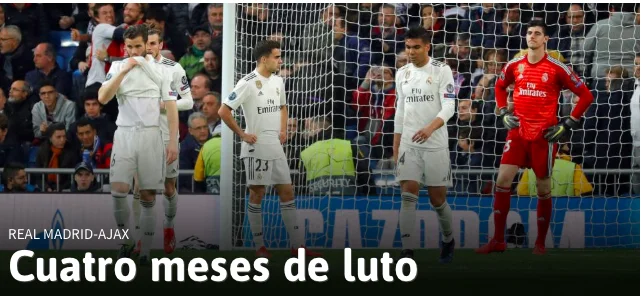 L’Ajax vince 4-1 a Madrid, Real umiliato e fuori dalla Champions L’Ajax vince 4-1 a Madrid, Real umiliato e fuori dalla Champions