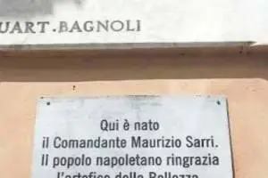 Sui social il referendum per rimuovere la targa dedicata a Sarri a Bagnoli item-thumbnail